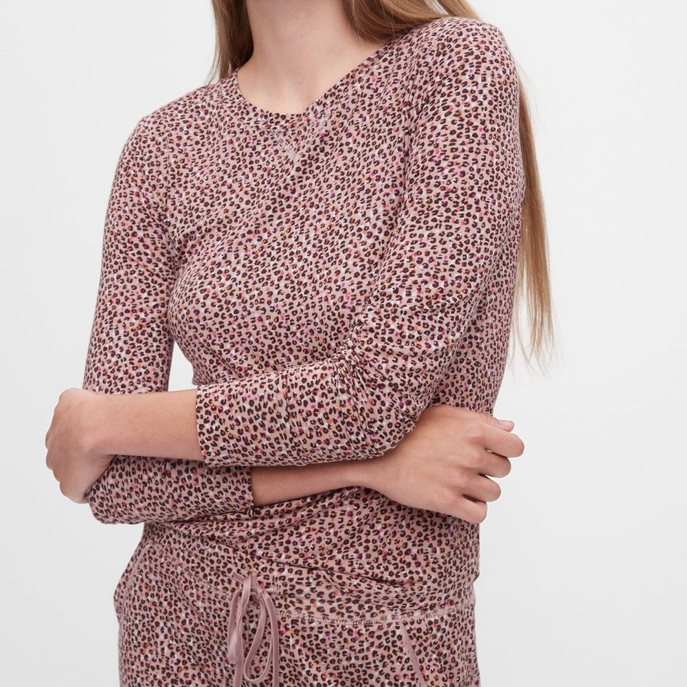 Gap Print PJ Shirt and Lounge Joggers in Modal